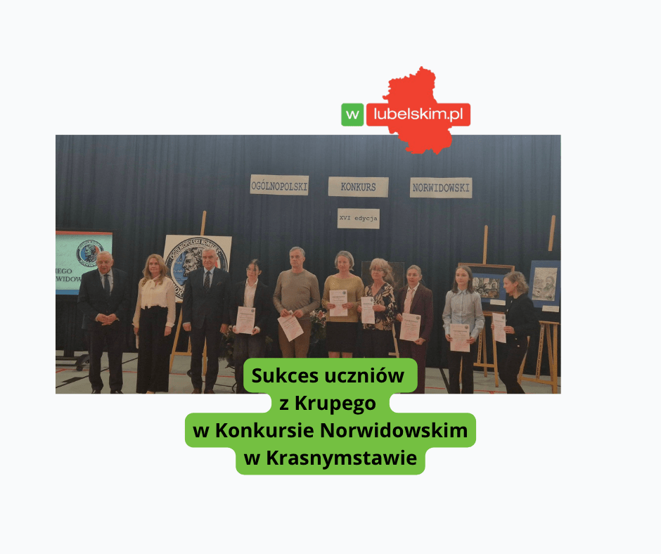 Sukces uczniów z Krupego w Konkursie Norwidowskim