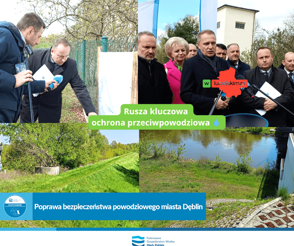 Dęblin wzmacnia ochronę przeciwpowodziową. Inwestycja za ponad 106 mln zł