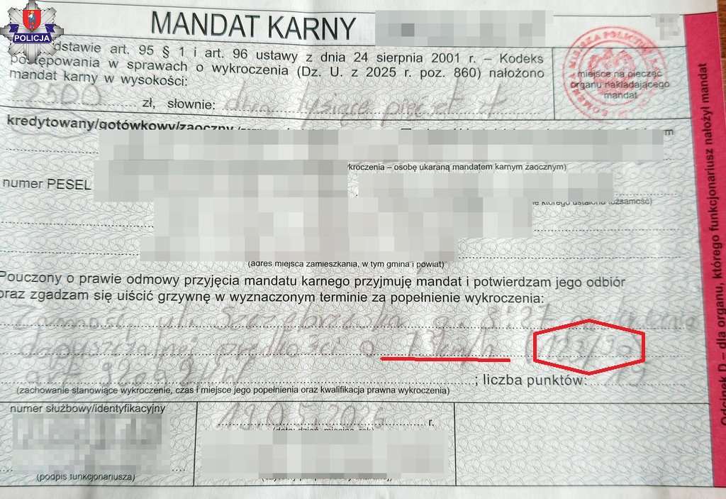 Kolejny kierowca traci prawo jazdy za rażące przekroczenie prędkości w Zamościu
