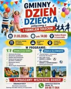 Gminny Dzień Dziecka w Łaszczowie już 31 maja