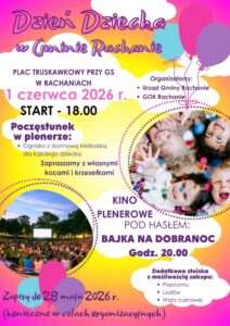 Dzień Dziecka w Rachaniach 2026 – kino i atrakcje
