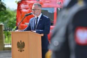 Dzień Strażaka w Łęcznej – Łukasz Reszka uhonorował strażaków podczas uroczystości