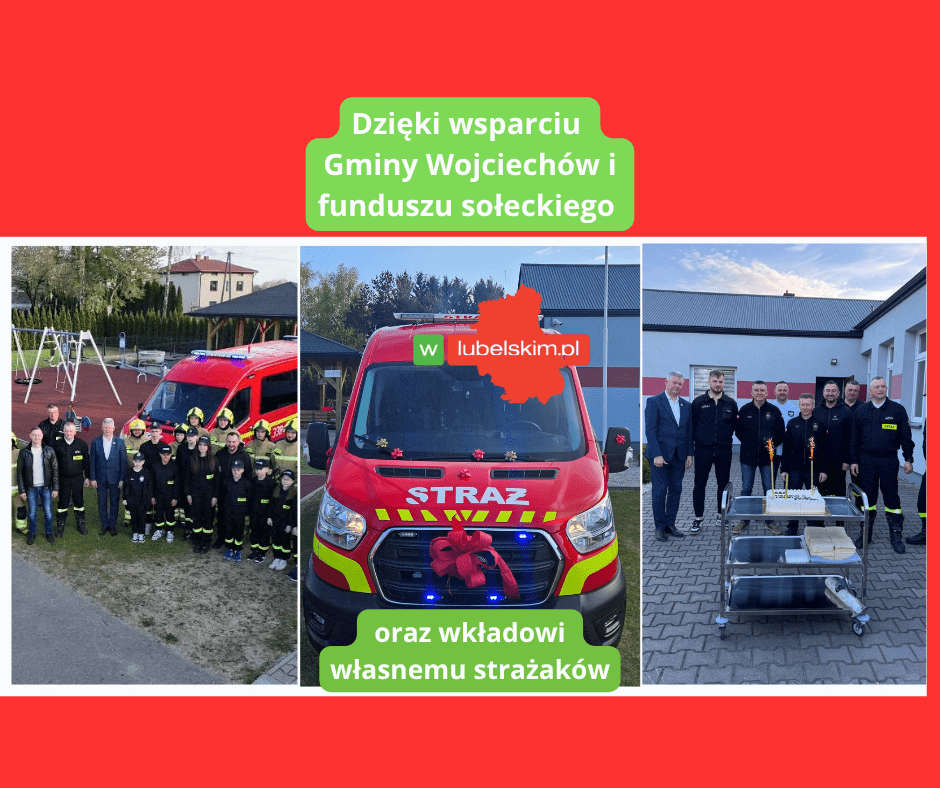 Nowy samochód w OSP Miłocin-Czajki. Wsparcie Gminy Wojciechów dla strażaków