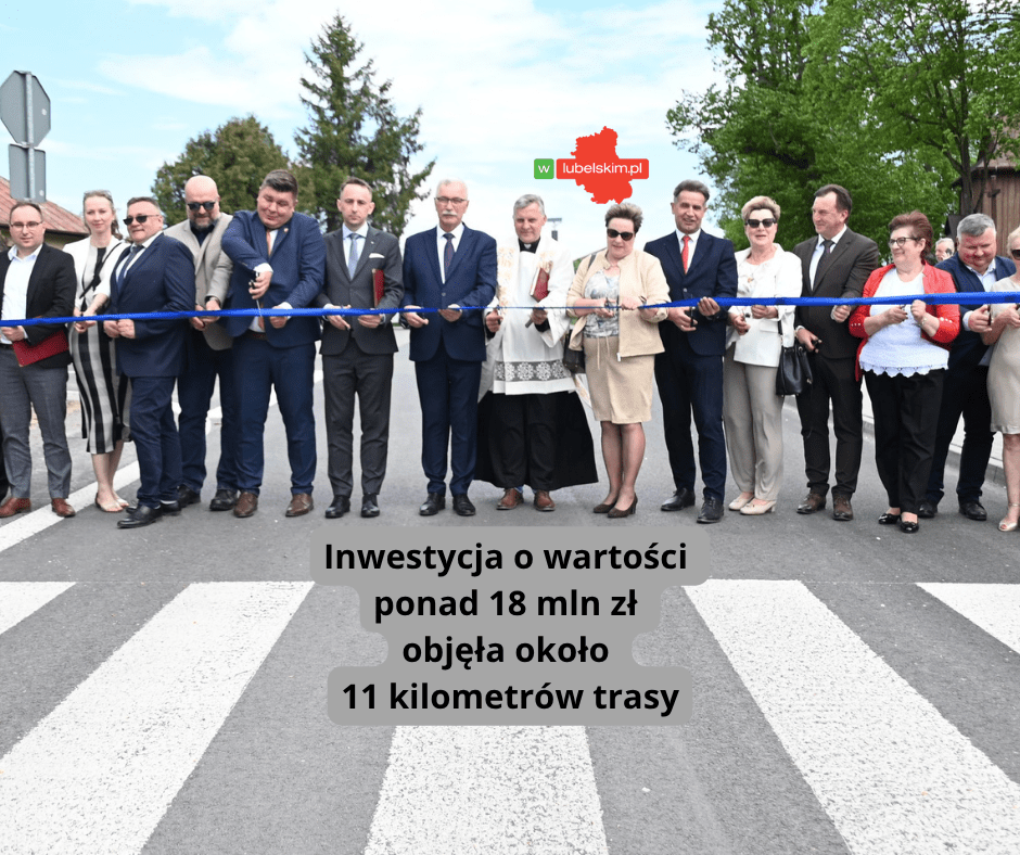 Otwarto przebudowaną drogę Nielisz – Szczebrzeszyn