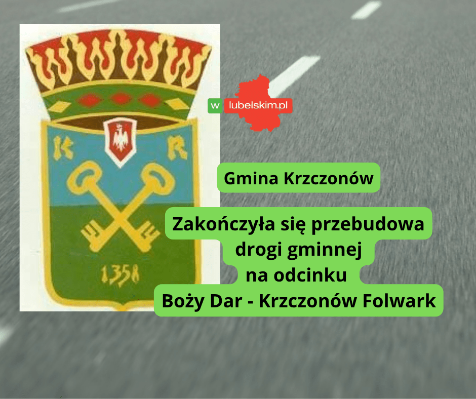 Nowa droga w gminie Krzczonów już gotowa