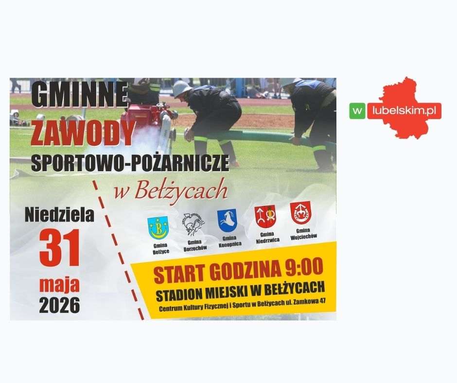 Gminne zawody sportowo‑pożarnicze w Bełżycach 2026
