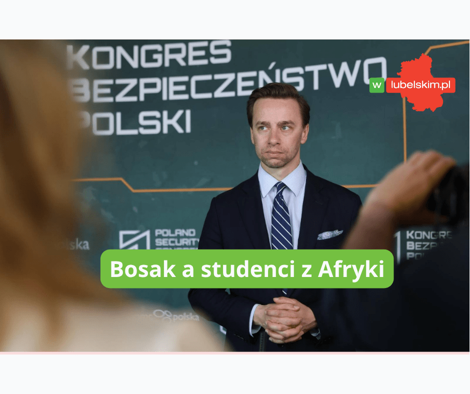 Bosak a studenci z Afryki w Lublinie