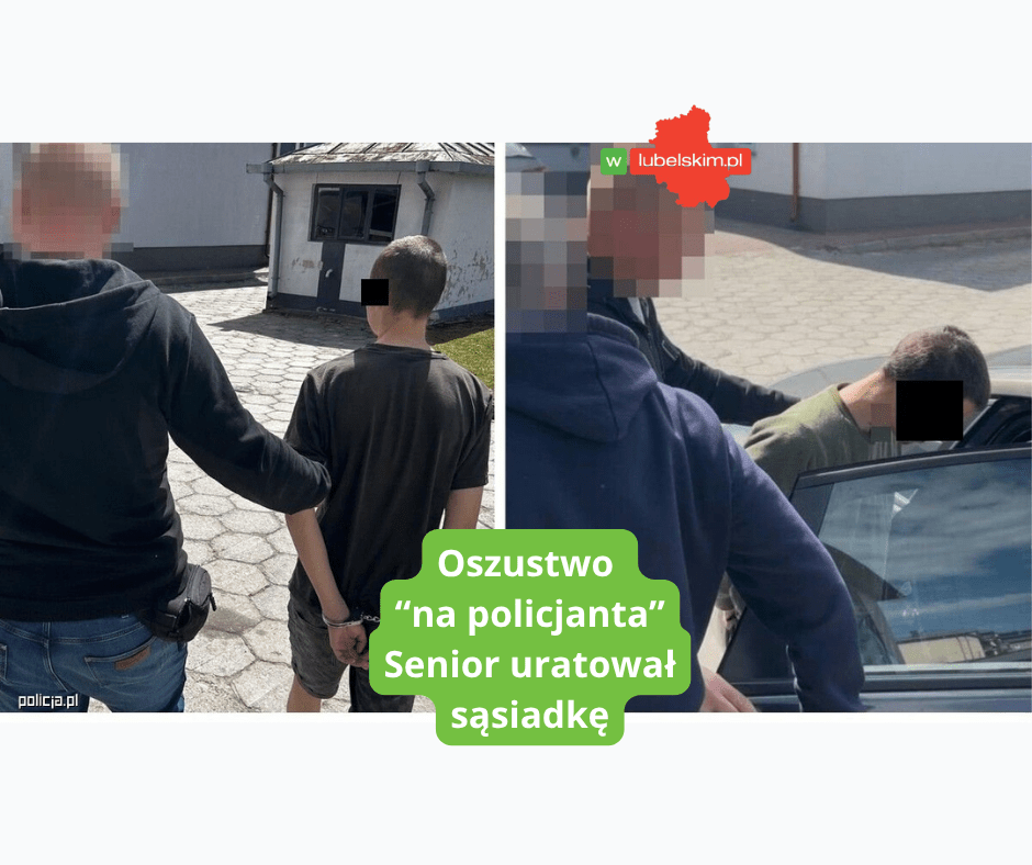 Oszustwo na policjanta. Senior uratował sąsiadkę