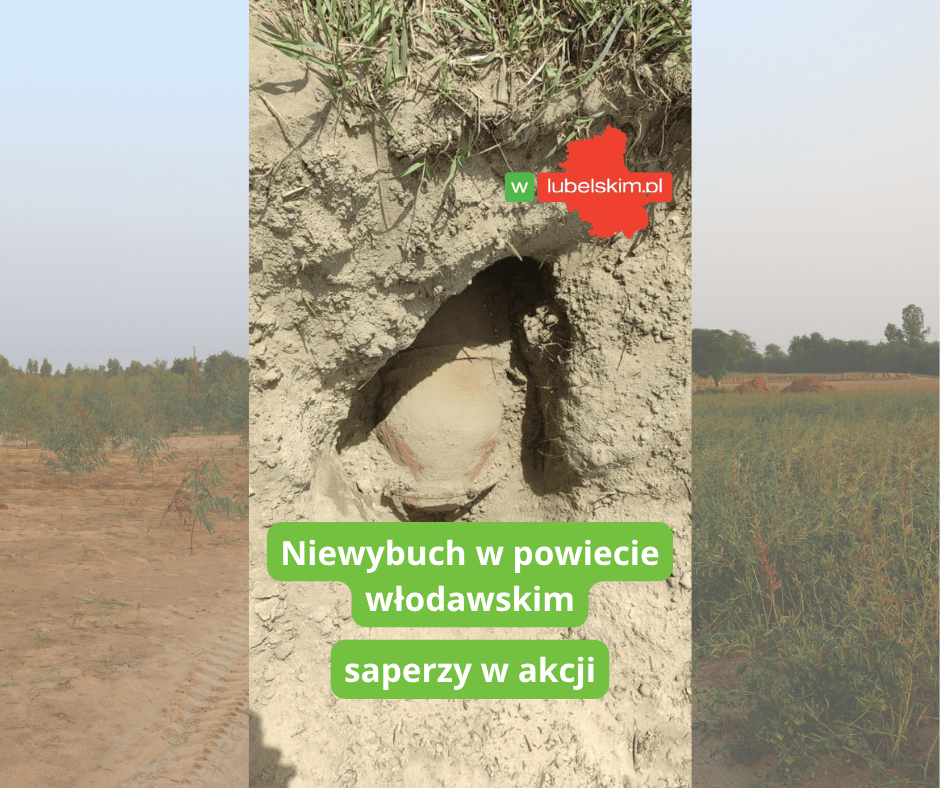 Niewybuch w Dołhobrodach w powiecie włodawskim