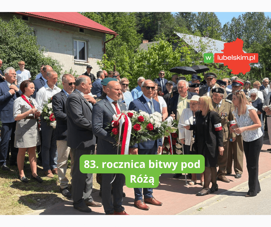 83. rocznica bitwy pod Różą – uroczyste obchody w powiecie tomaszowskim