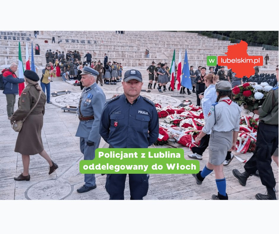 Policjant z Lublina wspiera turystów we Włoszech
