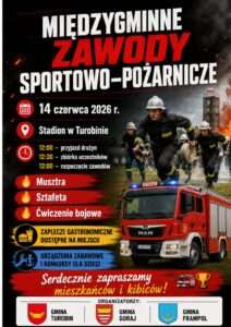 Międzygminne zawody sportowo‑pożarnicze w Turbinie