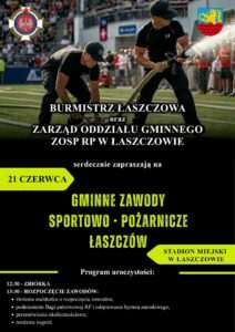 Gminne zawody sportowo‑pożarnicze Łaszczów – zaproszenie!