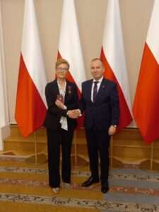 Agata Niedziółka ze Srebrnym Krzyżem Zasługi