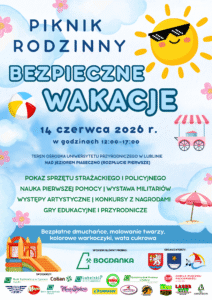Piknik Rodzinny „Bezpieczne Wakacje” nad Jeziorem Piaseczno