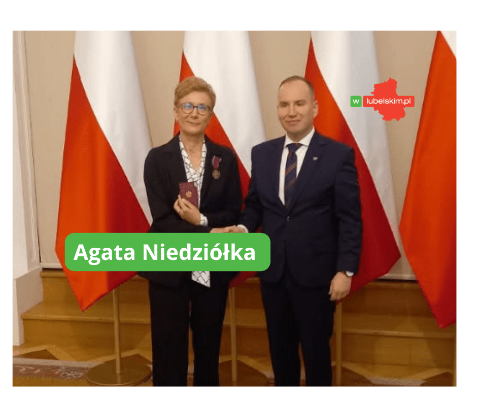 Agata Niedziółka ze Srebrnym Krzyżem Zasługi