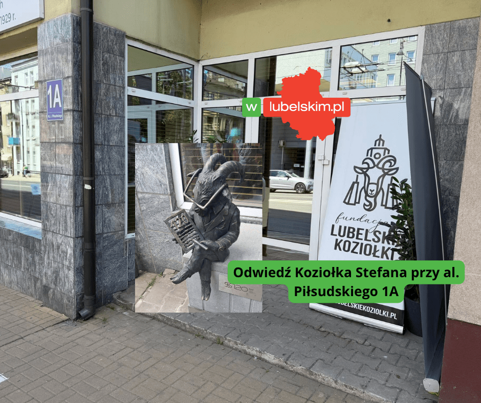 Stefan dołączył do Szlaku Lubelskich Koziołków. To już 16. figurka w Lublinie