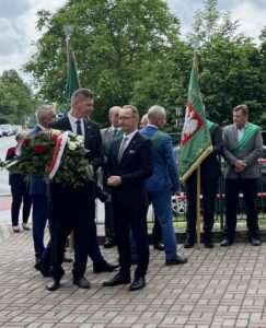 Mural Wincentego Witosa odsłonięty w Motyczu. Wyjątkowe wydarzenie z udziałem samorządowców