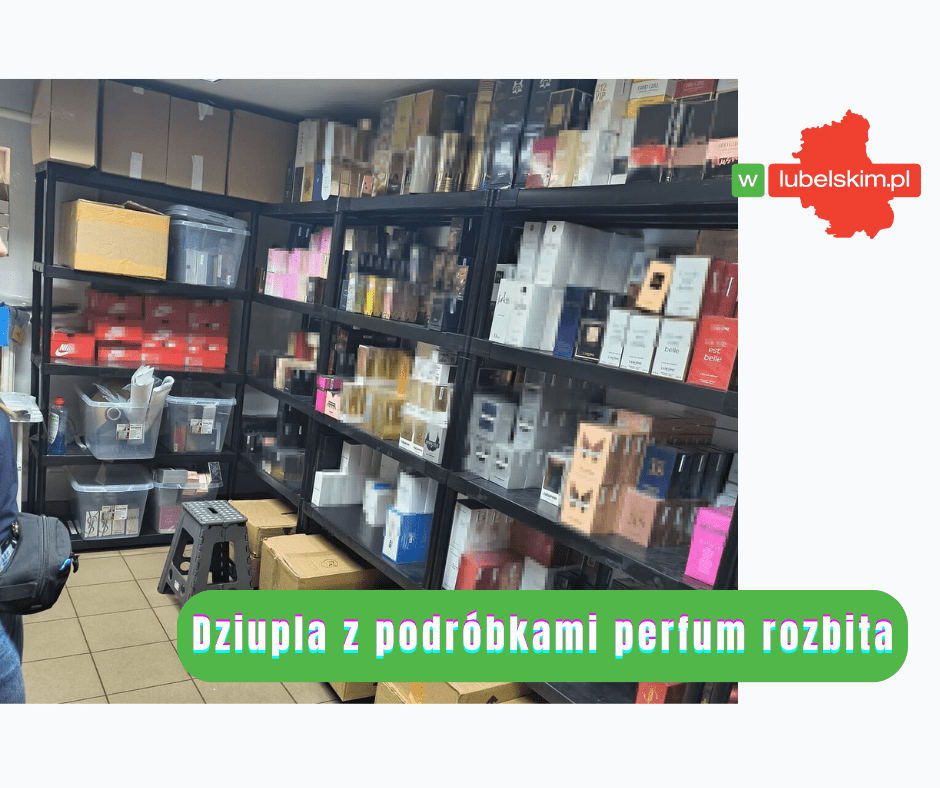 Magazyn podrobionych perfum zlikwidowany pod Lublinem