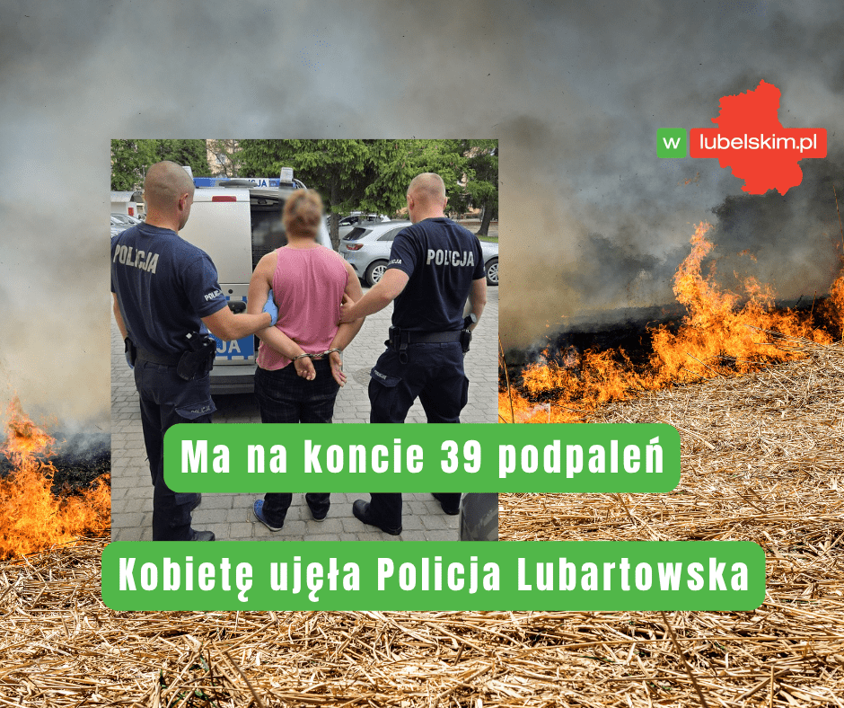 Seryjna podpalaczka zatrzymana. Ma 39 zarzutów