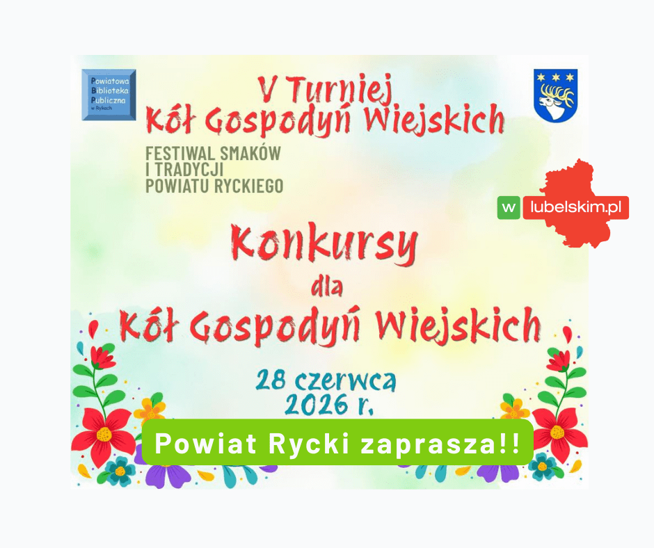 Konkursy KGW Powiatu Ryckiego. Zgłoszenia do 12 czerwca