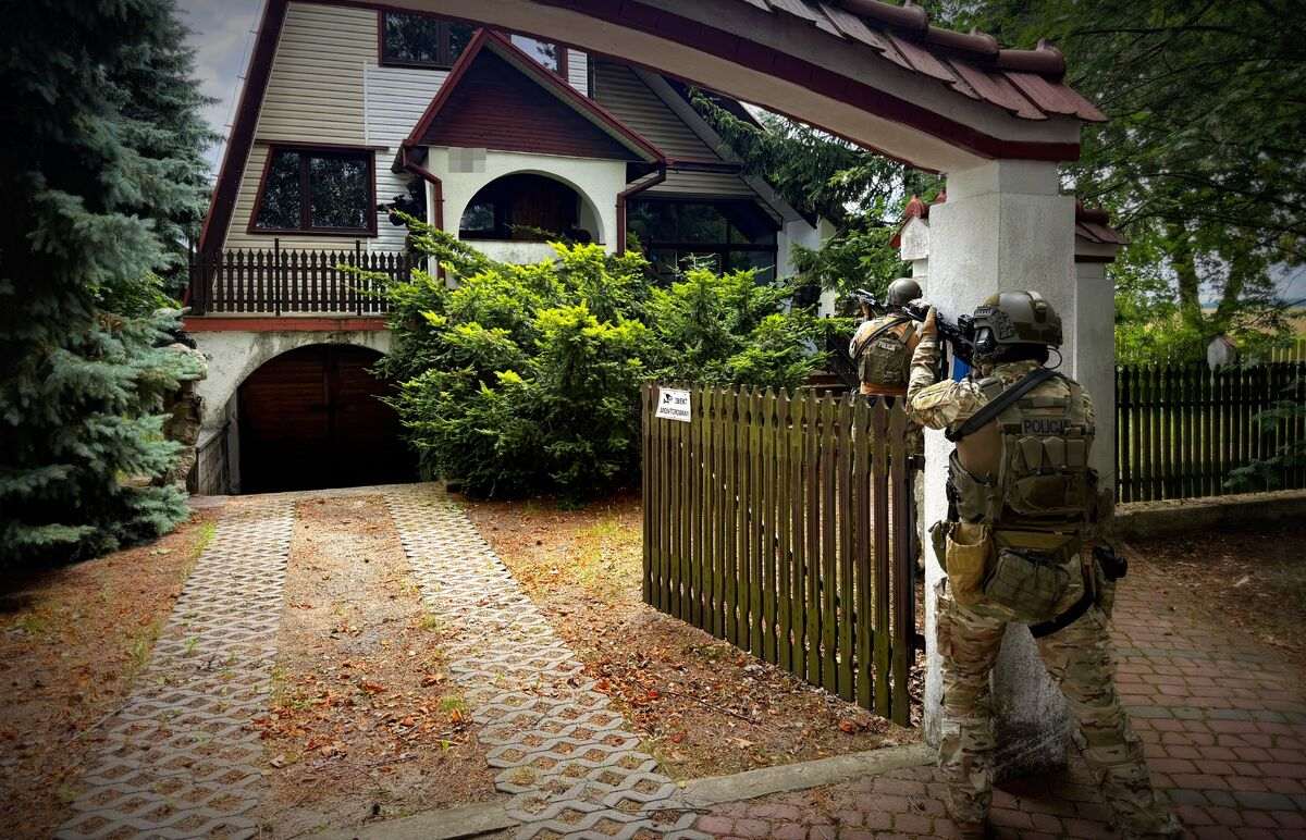 Kontrterroryści z Lublina trenowali w budynkach do rozbiórki