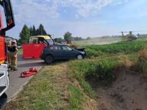 Śmiertelny wypadek w gminie Zakrzówek. Nie żyje 68-letnia kierująca