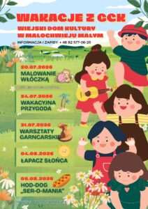 Wakacje z GCK – bezpłatne zajęcia dla dzieci w gminie Krasnystaw