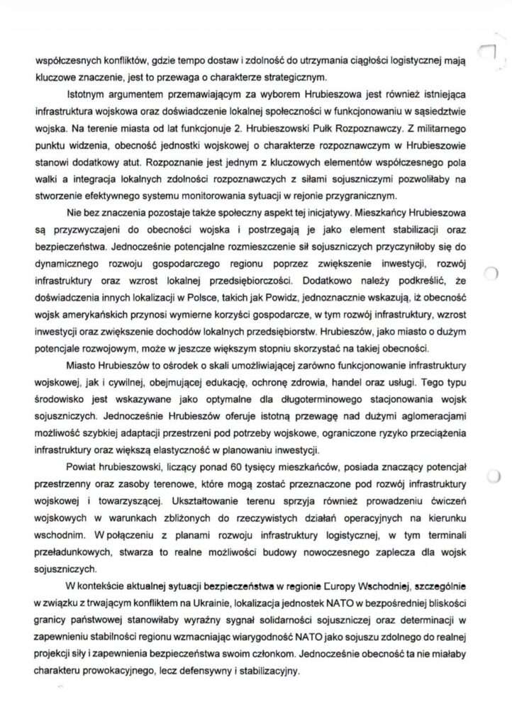 Wojska USA w Hrubieszowie? Miasto chce być częścią planów NATO