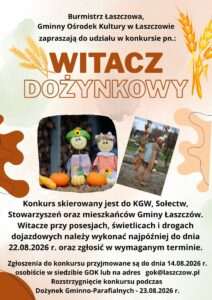 Witacz dożynkowy w Łaszczowie. Ruszył konkurs