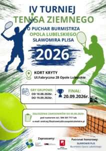 IV Turniej Tenisa Ziemnego w Opolu Lubelskim 2026. Ruszyły zapisy