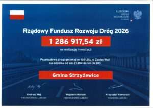 Przebudowa drogi w Żabiej Woli z rządowym dofinansowaniem
