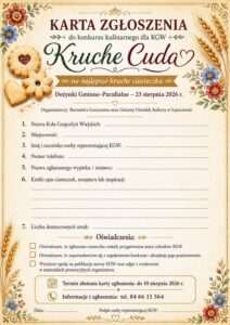 Konkurs Kruche Cuda w Łaszczowie. KGW upieką najlepsze ciastka