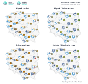 Pogoda w Lubelskiem na weekend. Burze i chłodniejsze dni