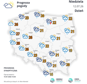 Pogoda w Lubelskiem na weekend. Burze i chłodniejsze dni