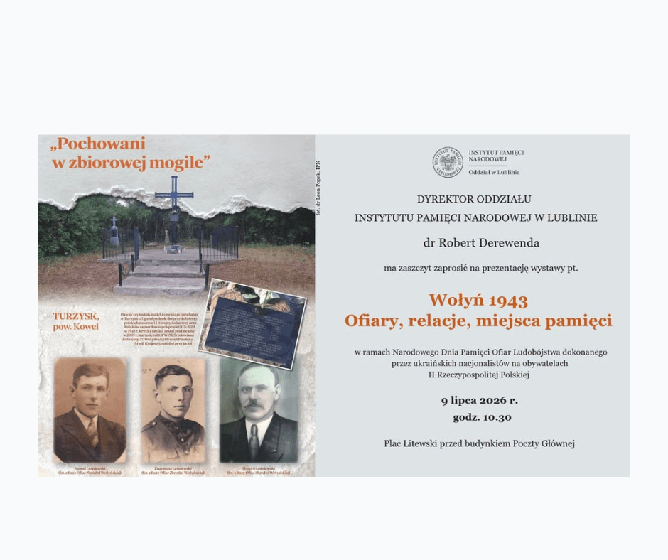 Wystawa Wołyń 1943 na Placu Litewskim w Lublinie