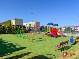 Plac zabaw przy SP nr 3 w Biłgoraju po modernizacji