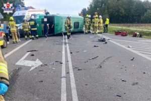 Groźny wypadek w Rudnik-Kolonii. 10 osób rannych