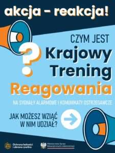 Krajowy Trening Reagowania już 29 sierpnia. Sprawdź, jak zachować się w sytuacji zagrożenia