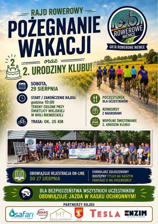 Rowerowe Niemce. Pożegnanie wakacji na rowerach