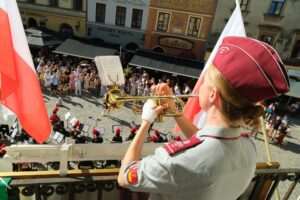 Lublin znów zabrzmiał hejnałami. 45 trębaczy z 34 miast