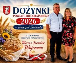 Maria i Jarosław Wujcowie starostami Dożynek Powiatowych 2026 w Biłgoraju