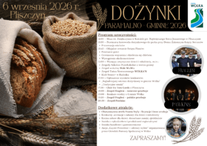 Dożynki Parafialno-Gminne 2026 w Pliszczynie