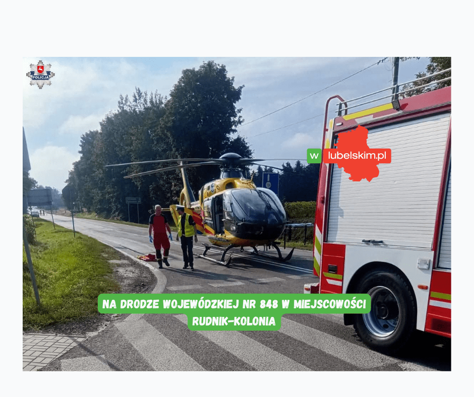 Groźny wypadek w Rudnik-Kolonii. 10 osób rannych