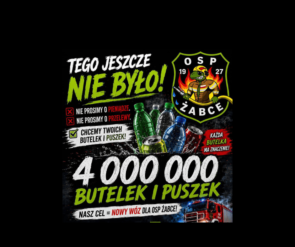 Nie proszą o pieniądze. Chcą zebrać aż 4 miliony butelek