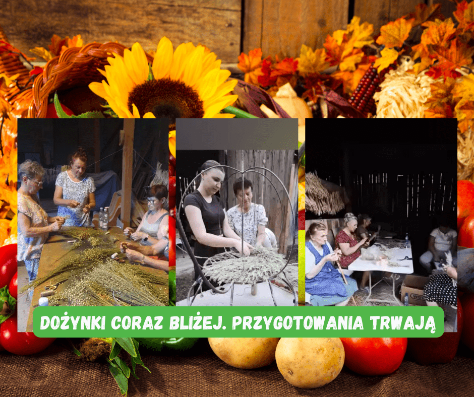 Wieńce dożynkowe w Wojciechowie. Trwają przygotowania