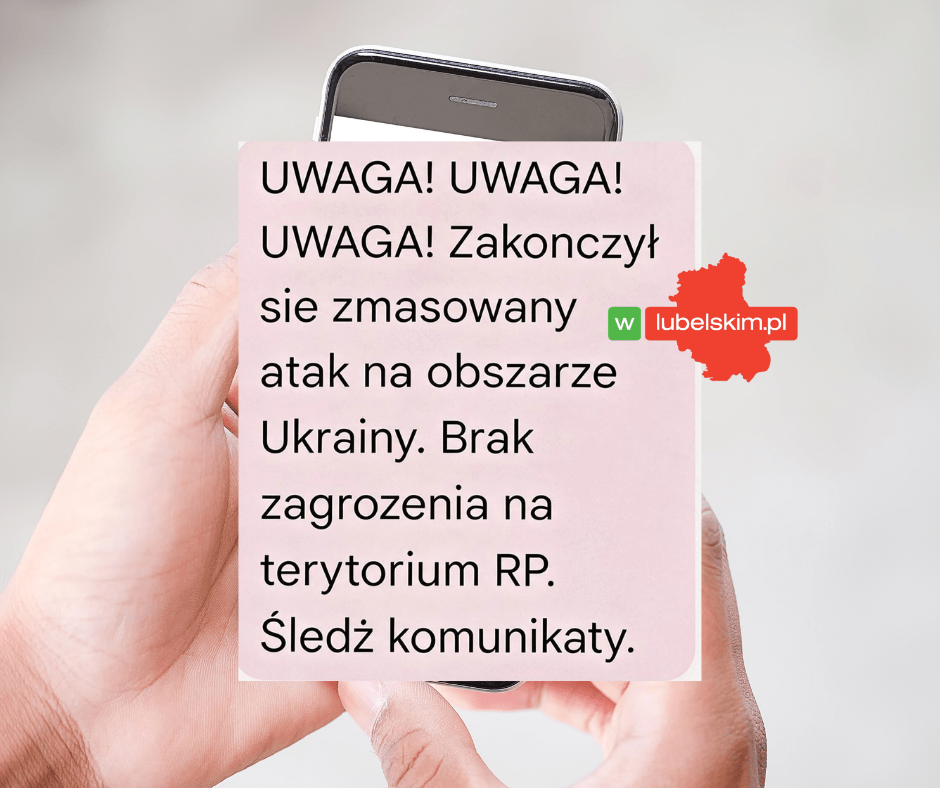 Alert RCB w Lubelskiem. Część osób dostała tylko drugi SMS