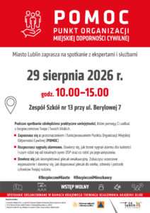 Bezpłatne szkolenie z bezpieczeństwa w Lublinie. Pokażą, jak reagować w kryzysie