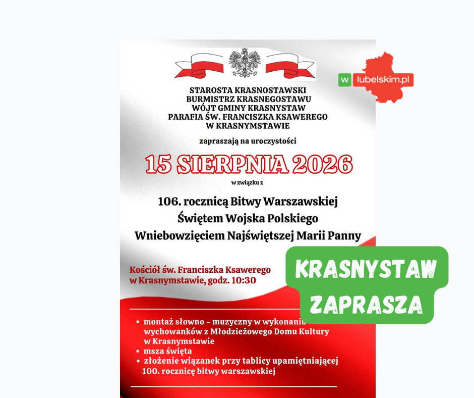 Obchody Święta Wojska Polskiego w Krasnymstawie