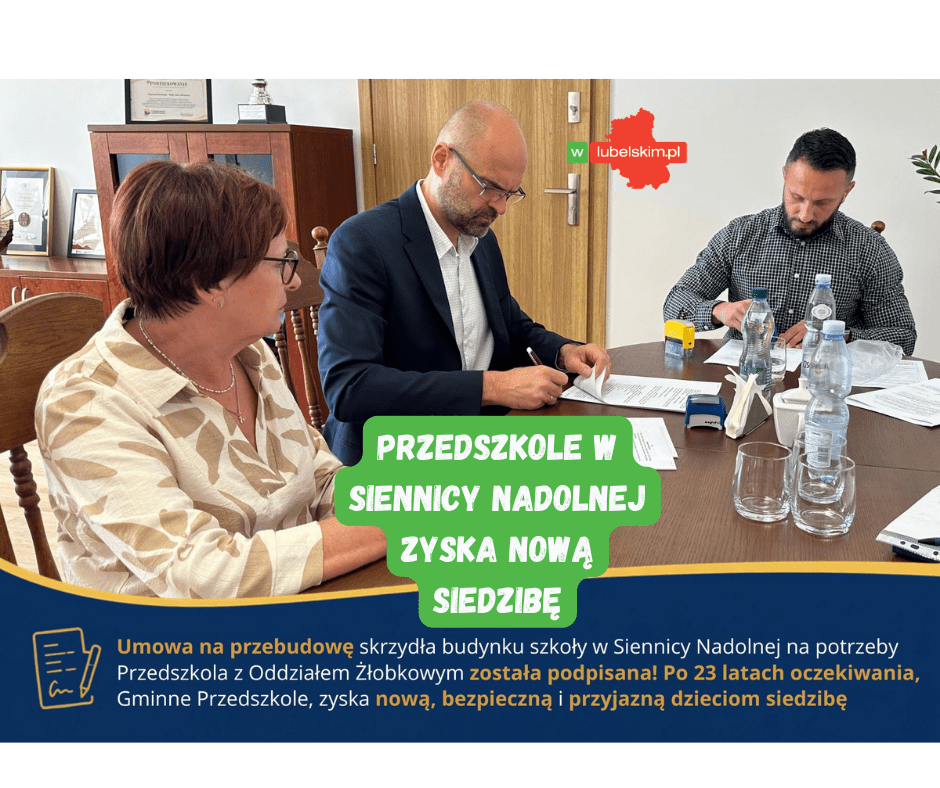 Przedszkole w Siennicy Nadolnej zyska nową siedzibę